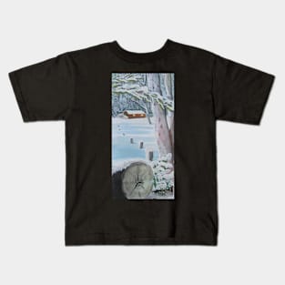 'Snowy Mountains Memories'winter Kids T-Shirt